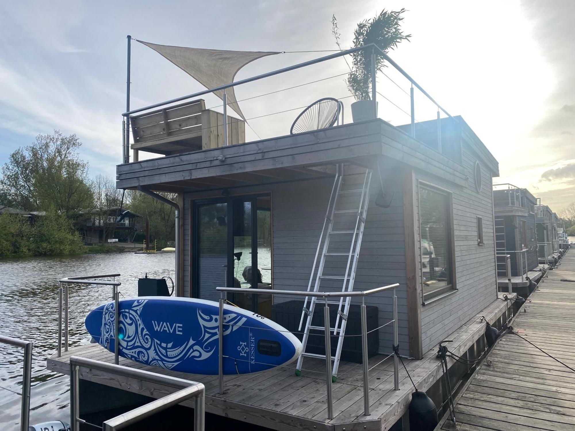 Hausboot Off Im Diamantgraben An Der Elbe Hotel Hamburg-Harburg Buitenkant foto